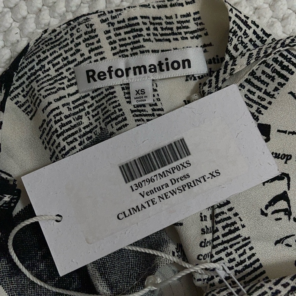 Reformation Newsprint Ventura Dress - Picture 9 of 12